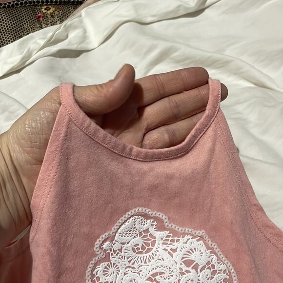 Children’s place 4 pale pink floral capri bike shorts tank top NWT - Picture 3 of 11